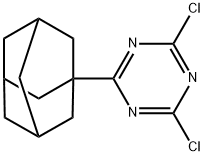 1,3,5-Triazine, 2,4-dichloro-6-tricyclo[3.3.1.13,7]dec-1-yl- Structure