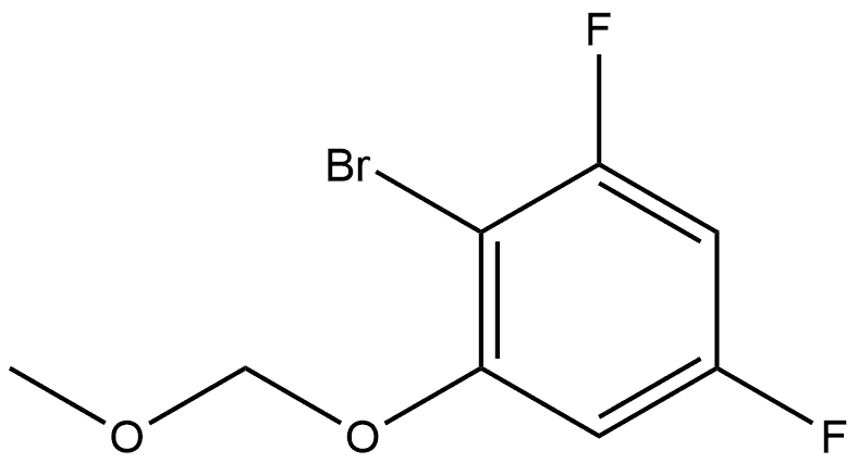 2-bromo-1,5-difluoro-3-(methoxymethoxy)benzene 구조식 이미지