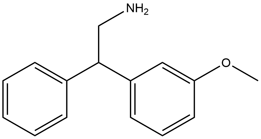 2-(3-methoxyphenyl)-2-phenylethan-1-amine Structure