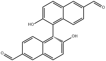 [1,1''-Binaphthalene]-6,6''-dicarboxaldehyde, 2,2''-dihydroxy-, (1R)- (9CI) Structure