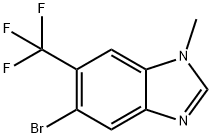 1H-Benzimidazole, 5-bromo-1-methyl-6-(trifluoromethyl)- Structure