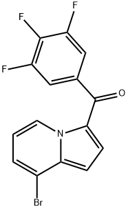 Methanone, (8-bromo-3-indolizinyl)(3,4,5-trifluorophenyl)- Structure