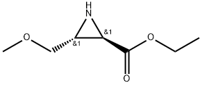 2-Aziridinecarboxylic acid, 3-(methoxymethyl)-, ethyl ester, (2R,3R)- Structure