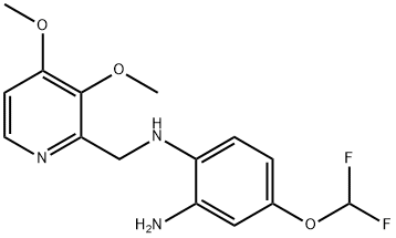 4-(difluoromethoxy)-N1-((3,4-dimethoxypyridin-2-yl)methyl)benzene-1,2-diamine Structure