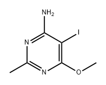 4-Pyrimidinamine, 5-iodo-6-methoxy-2-methyl- 구조식 이미지