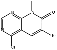 Pyrido[2,3-d]pyrimidin-7(8H)-one, 6-bromo-4-chloro-8-methyl- Structure