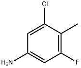 Benzenamine, 3-chloro-5-fluoro-4-methyl- 구조식 이미지