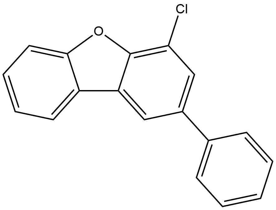 Dibenzofuran, 4-chloro-2-phenyl- Structure