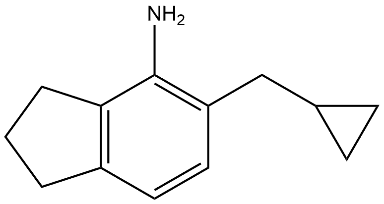 5-(cyclopropylmethyl)indan-4-amine Structure