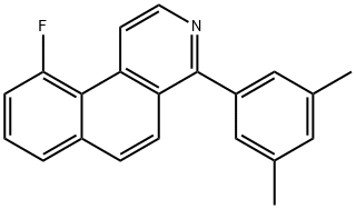 Benz[f]isoquinoline, 4-(3,5-dimethylphenyl)-10-fluoro- Structure