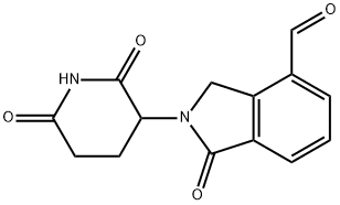 1H-Isoindole-4-carboxaldehyde, 2-(2,6-dioxo-3-piperidinyl)-2,3-dihydro-1-oxo- Structure