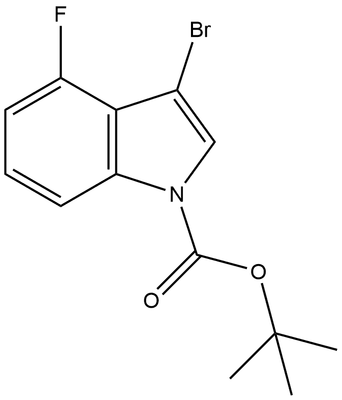 1-Boc-3-bromo-4-fluoroindole Structure