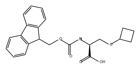 L-Serine, O-cyclobutyl-N-[(9H-fluoren-9-ylmethoxy)carbonyl]- 구조식 이미지