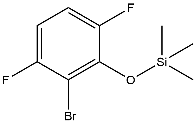 2-Bromo-1,4-difluoro-3-[(trimethylsilyl)oxy]benzene Structure