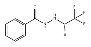 Benzoic acid, 2-[(1S)-2,2,2-trifluoro-1-methylethyl]hydrazide Structure