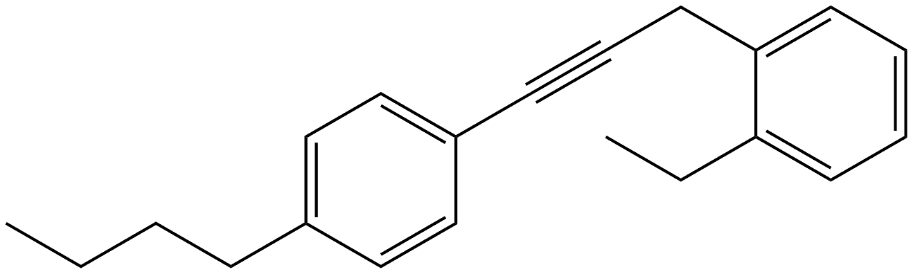 1-[3-(4-Butylphenyl)-2-propyn-1-yl]-2-ethylbenzene Structure