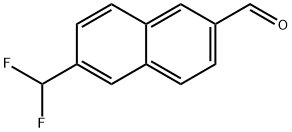 2-Naphthalenecarboxaldehyde, 6-(difluoromethyl)- 구조식 이미지