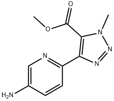 1H-1,2,3-Triazole-5-carboxylic acid, 4-(5-amino-2-pyridinyl)-1-methyl-, methyl ester Structure