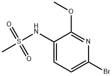 Methanesulfonamide, N-(6-bromo-2-methoxy-3-pyridinyl)- Structure