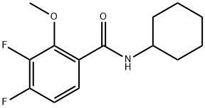 N-cyclohexyl-3,4-difluoro-2-methoxybenzamide 구조식 이미지