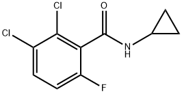 2,3-Dichloro-N-cyclopropyl-6-fluorobenzamide Structure