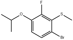 (6-Bromo-2-fluoro-3-isopropoxyphenyl)(methyl)sulfane Structure