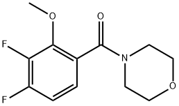 (3,4-difluoro-2-methoxyphenyl)(morpholino)methanone Structure