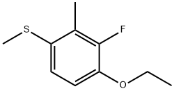 (4-Ethoxy-3-fluoro-2-methylphenyl)(methyl)sulfane Structure