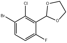 2-(3-Bromo-2-chloro-6-fluorophenyl)-1,3-dioxolane Structure