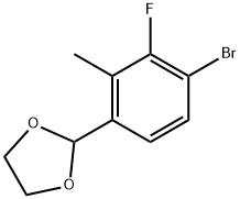 2-(4-Bromo-3-fluoro-2-methylphenyl)-1,3-dioxolane Structure