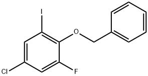 2-(Benzyloxy)-5-chloro-1-fluoro-3-iodobenzene Structure