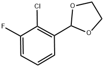2-(2-Chloro-3-fluorophenyl)-1,3-dioxolane Structure