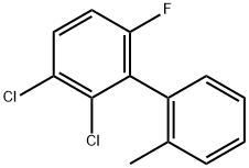 2,3-Dichloro-6-fluoro-2'-methyl-1,1'-biphenyl Structure