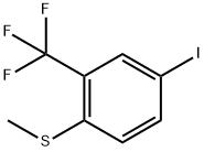 (4-Iodo-2-(trifluoromethyl)phenyl)(methyl)sulfane Structure