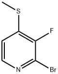2-Bromo-3-fluoro-4-(methylthio)pyridine Structure