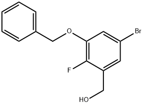 (3-(benzyloxy)-5-bromo-2-fluorophenyl)methanol Structure