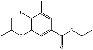 Ethyl 4-fluoro-3-isopropoxy-5-methylbenzoate 구조식 이미지