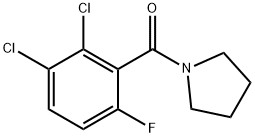 (2,3-Dichloro-6-fluorophenyl)(pyrrolidin-1-yl)methanone Structure