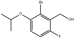 (2-Bromo-6-fluoro-3-isopropoxyphenyl)methanol Structure