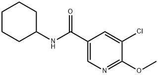 5-Chloro-N-cyclohexyl-6-methoxynicotinamide Structure