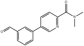 5-(3-Formylphenyl)-N,N-dimethylpicolinamide Structure