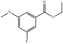 Ethyl 3-fluoro-5-(methylthio)benzoate Structure