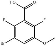 3-bromo-2,6-difluoro-5-methoxybenzoic acid Structure