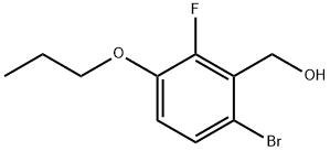 (6-Bromo-2-fluoro-3-propoxyphenyl)methanol Structure