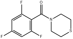 Thiomorpholino(2,4,6-trifluorophenyl)methanone 구조식 이미지