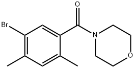 (5-Bromo-2,4-dimethylphenyl)(morpholino)methanone Structure