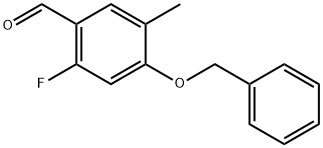 4-(benzyloxy)-2-fluoro-5-methylbenzaldehyde Structure