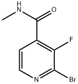 2-Bromo-3-fluoro-N-methylisonicotinamide Structure