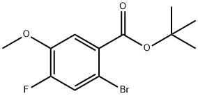 Benzoic acid, 2-bromo-4-fluoro-5-methoxy-, 1,1-dimethylethyl ester Structure