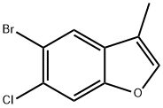 Benzofuran, 5-bromo-6-chloro-3-methyl- Structure